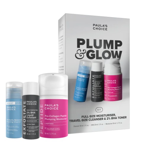 Paulas Choise Plump& Glow Skincare Kit $79